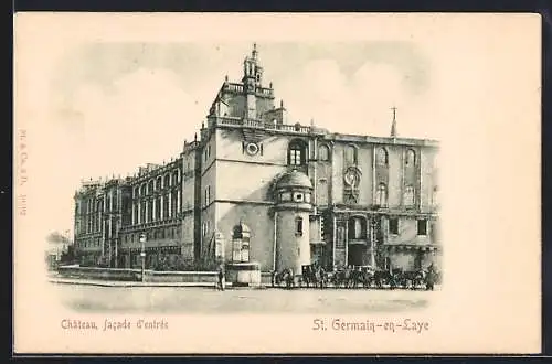 AK St. Germain-en-Laye, Château, facade d`entrée