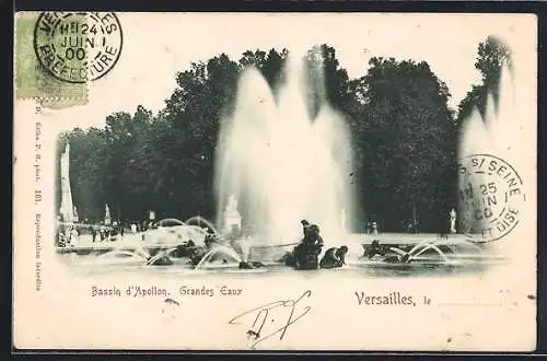 AK Versailles, Bassin d`Apollon, Grandes Eaux