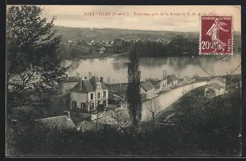 AK Port-Villez, Panorama pris de la Route de N.-D. des Mers