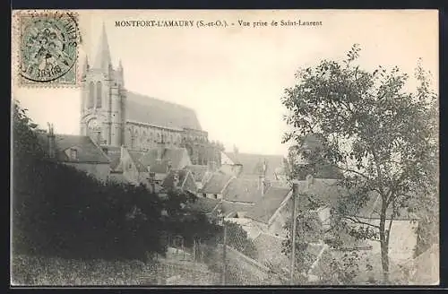 AK Montfort-l`Amaury, Vue prise de Saint-Laurent