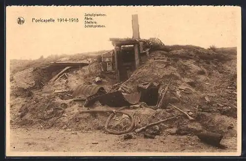 AK Kemmel, L`un des abris sur la route de Wytschaete, One of the shelters on the road to Wytschaete