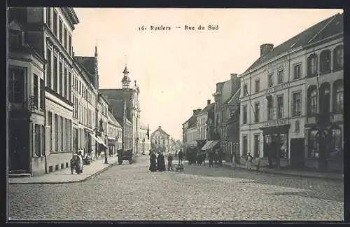 AK Roulers, Rue du Sud, Strassenpartie