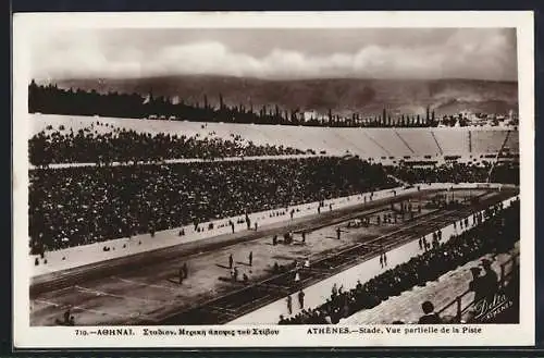 AK Athenes, Stade, Vue partielle de la Piste, Stadion