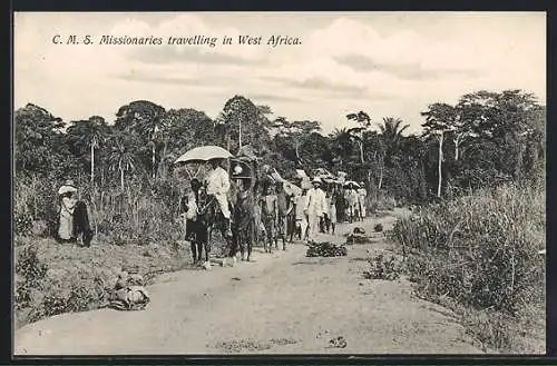 AK C.M.S. Missionaries travelling in West Africa