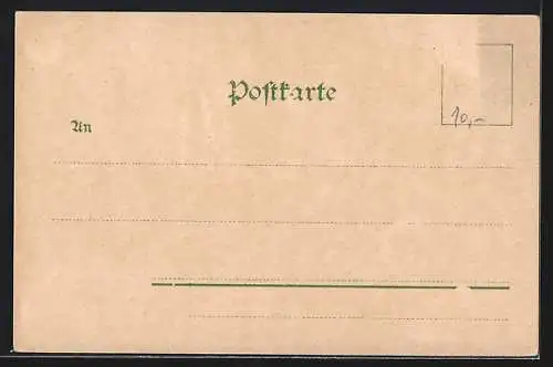 Lithographie Darmstadt, Markt & Rathaus, Bahnhöfe, Parade & Theaterplatz