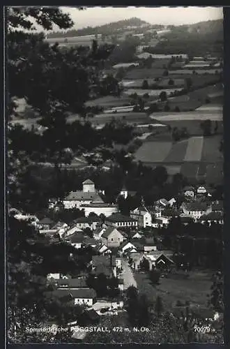 AK Pöggstall /N. Oe., Ortsansicht mit Blick ins Land