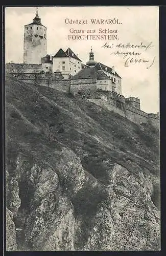 AK Forchtenstein, Blick zum Schloss