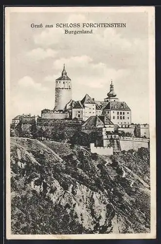 AK Forchtenstein, Blick zum Schloss