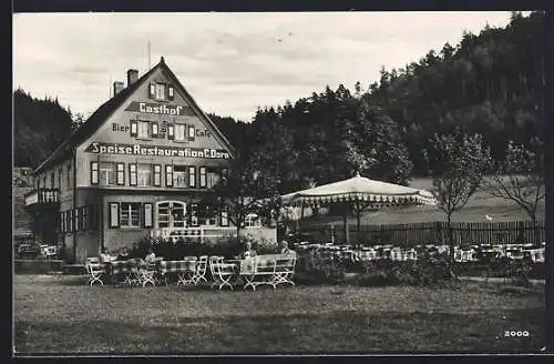 AK Hirschbach /Hohenstadt, Gasthof von Georg Dorn