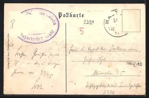 AK Mauth / Bayr. Wald, Gasthaus im Tummelplatz