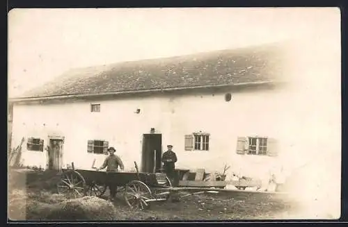 AK Langenkreith, Bauernhaus mit Landarbeitern