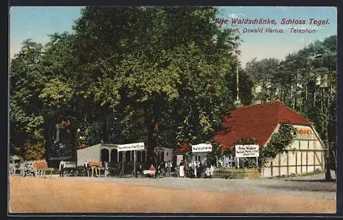 AK Berlin-Tegel, Alte Waldschänke, Schloss Tegel