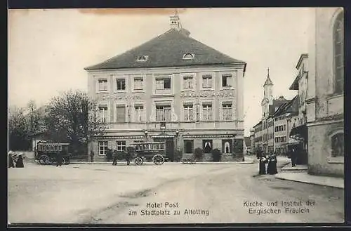 AK Altötting, Hotel Post am Stadtplatz