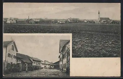 AK Loizenkirchen, Teilansicht mit Kirche, Strassenpartie