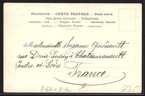 Künstler-AK Reklame für Job Zigaretten, Calendrier 1905 Maxence, Jugendstil