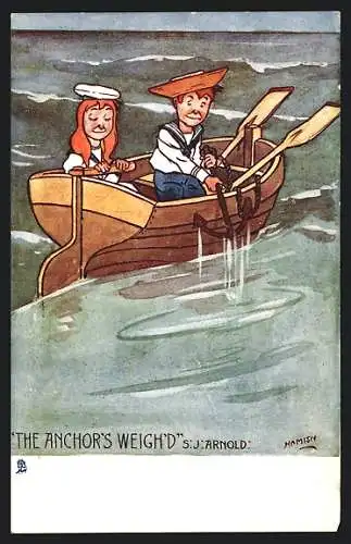 Künstler-AK Hamish: The Anchor`s Weigh`d