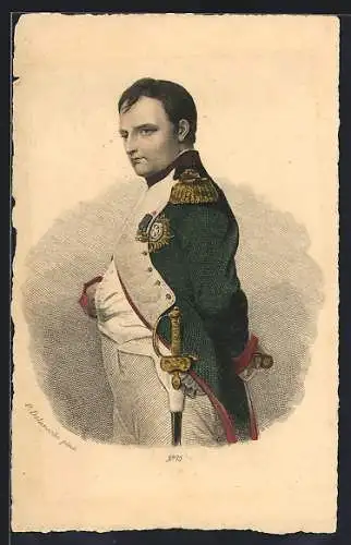 Künstler-AK Napoleon in Uniform