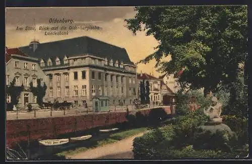 AK Oldenburg i. O., Am Stau, Blick auf die Oldenburgische Landesbank