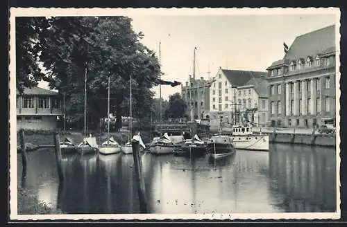 AK Oldenburg i. O., Bootsanlegestellen am Stau
