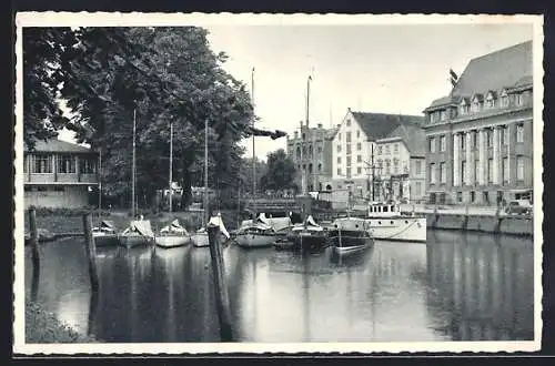 AK Oldenburg i. O., Bootsanlegestellen am Stau