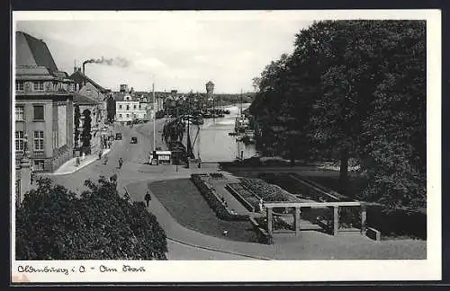 AK Oldenburg i. O., Am Stau, Strassenpartie