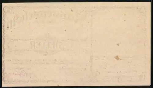 Notgeld Gossam 1920, 10 Heller, Kirche und Landschaftsmotiv