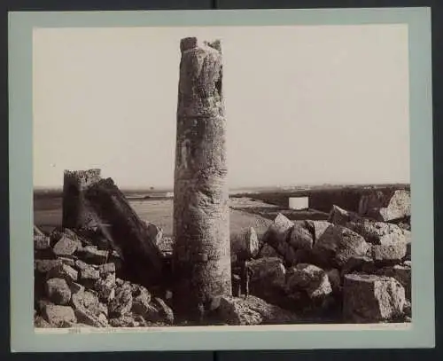 Fotografie Giorgio Sommer, Napoli, Ansicht Selinunte, Tempio di Apollo