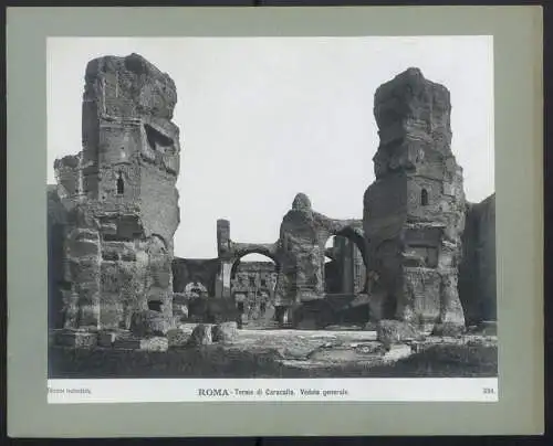 Fotografie Edizione inalterabile - Alinari, Ansicht Rom - Roma, Terme di Caracalla, Veduta generale