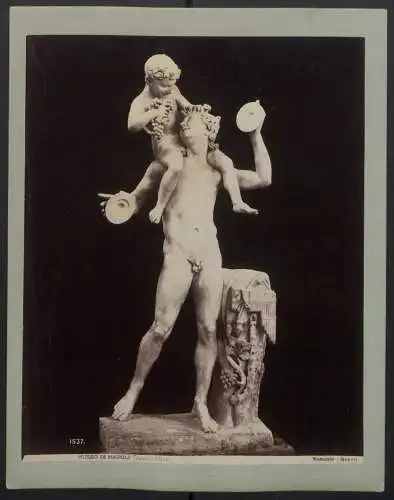 Fotografie Giorgio Sommer, Napoli, Ansicht Neapel - Napoli, Museo di Napoli, Fauno e Bacco