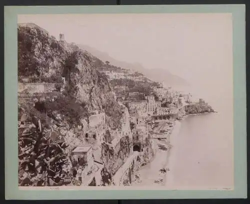 Fotografie Giorgio Sommer, Napoli, Ansicht Amalfi, Panorama Costa di Amalfi, Atelier de Peinture