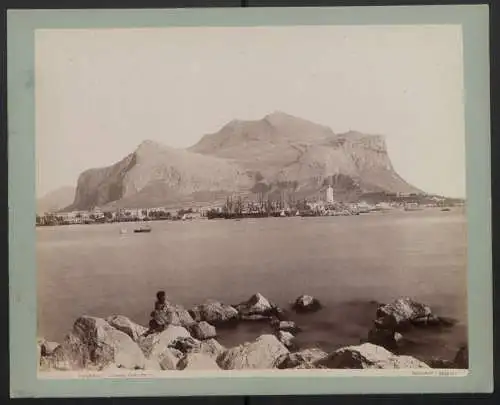 Fotografie Giorgio Sommer, Napoli, Ansicht Palermo, Panorama Monte Pellegrino