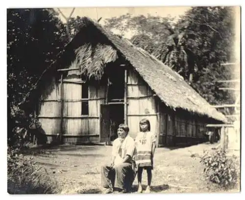 22 Fotografien Ansicht Panama-Stadt, Panamaer mit Familie vor Holzhütte, Ruine der alten Stadt