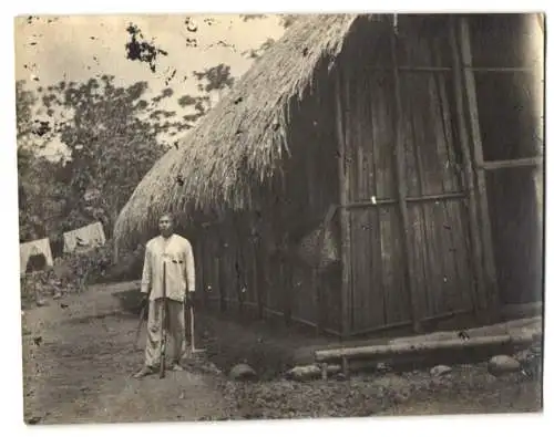 22 Fotografien Ansicht Panama-Stadt, Panamaer mit Familie vor Holzhütte, Ruine der alten Stadt