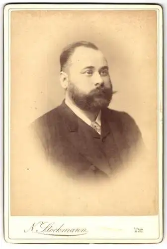 Fotografie N. Stockmann, Wien, Portrait Franz de Paula Simlinger, Österreichischer Stadtbaumeister