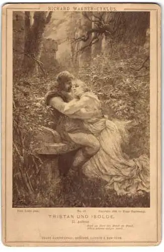 Fotografie Franz Hanfstaengl, München, Gemälde: Tristan und Isolde, nach Ferd. Leeke, Wagner-Cyklus