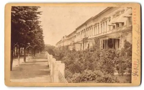 Fotografie Louis Koch, Bremen, Ansicht Bremen, Ausser der Schleifmühle, Strassenansicht