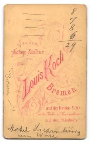 Fotografie Louis Koch, Bremen, Ansicht Bremen, Hotel Siedenburg Am Wall