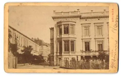 Fotografie Louis Koch, Bremen, Ansicht Bremen, Eckhaus in der Schillerstrasse