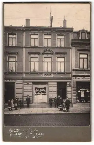 Fotografie Louis Koch, Bremen, Ansicht Bremen, Ladengeschäft Vorkampsweg, Volks-Kaffee und Speisehaus