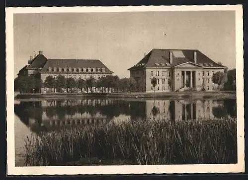 AK Oldenburg i. O., Blick übers Wasser zum Ministerium