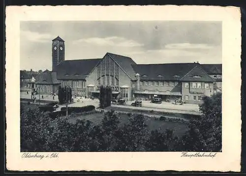 AK Oldenburg i. O., Blick auf den Hauptbahnhof