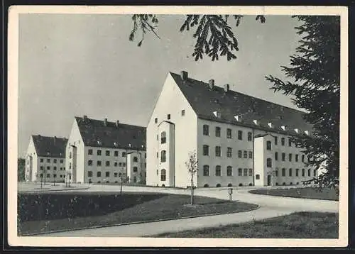 AK Landsberg / Lech, Blick auf Saarburg-Kaserne
