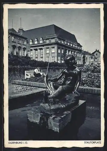 AK Oldenburg i. O., Oldenburg, Landesbank & Stautorplatz