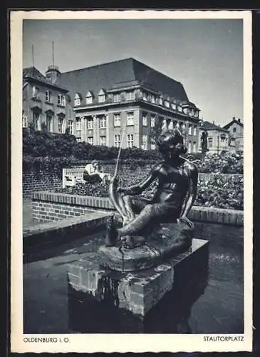 AK Oldenburg i. O., Oldenburg, Landesbank & Stautorplatz
