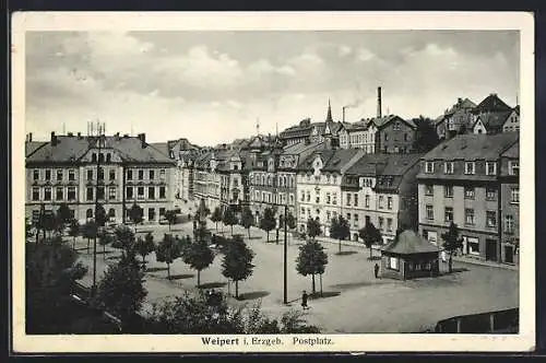 AK Weipert i. Erzgeb., Postplatz