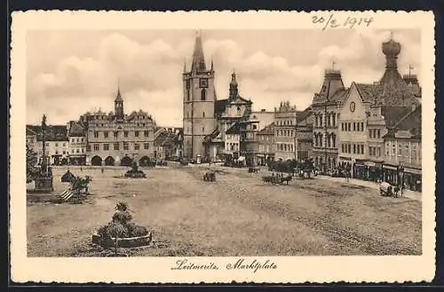 AK Leitmeritz / Litomerice, Marktplatz