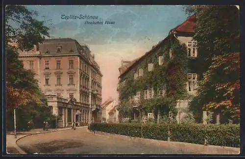 AK Teplitz-Schönau, Deutsches Haus