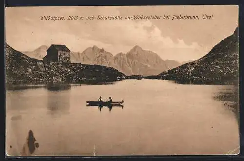AK Schutzhütte am Wildseeloder, Berghütte am Wildalpsee bei Fieberbrunn