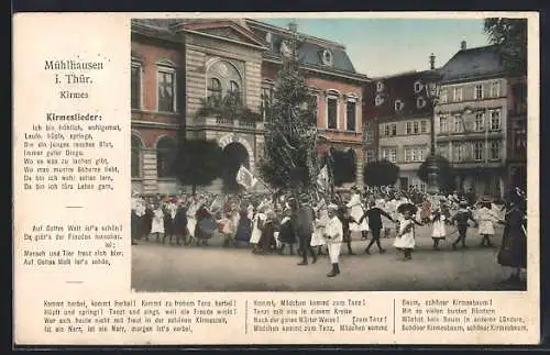 AK Mühlhausen / Thüringen, Kirmes, Liedtexte