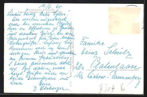 AK Uffenheim, Würzburger Tor, Partien im Ort